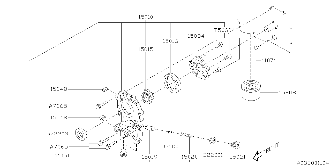 032_01 — OIL PUMP & FILTER