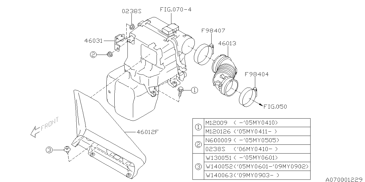 070_03 — AIR CLEANER & ELEMENT 2