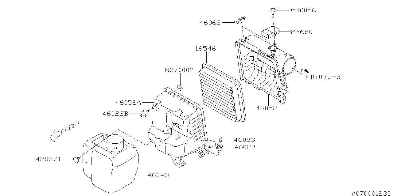 070_04 — AIR CLEANER & ELEMENT