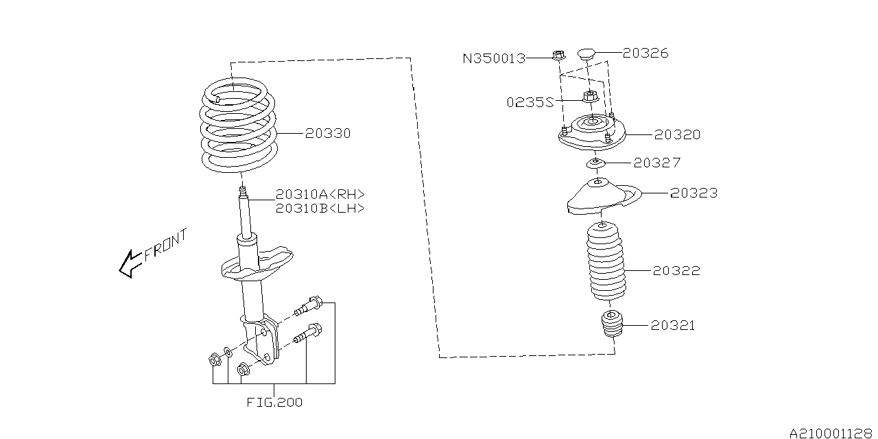 210_01 — FRONT SHOCK ABSORBER
