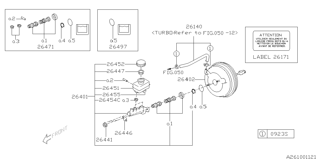 261_01 — BRAKE SYSTEM (MASTER CYLINDER)