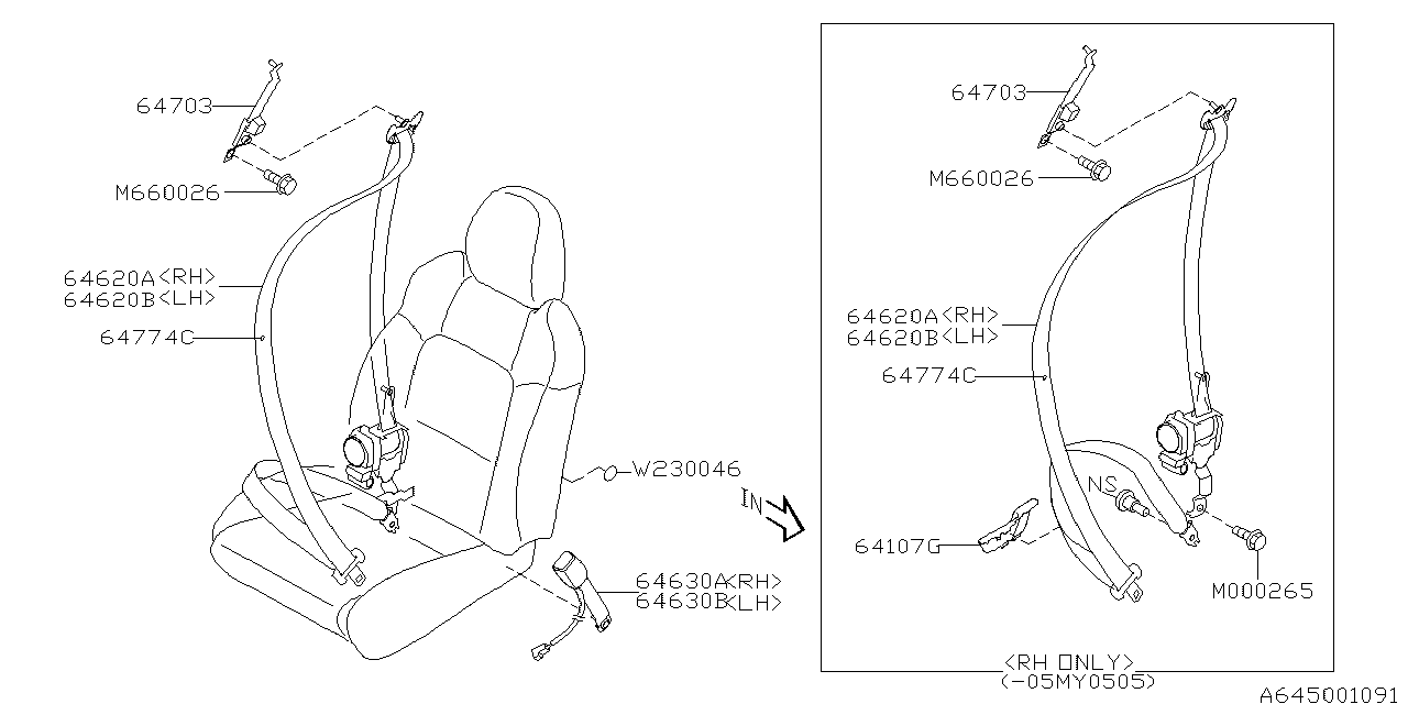 645_01 — FRONT SEAT BELT