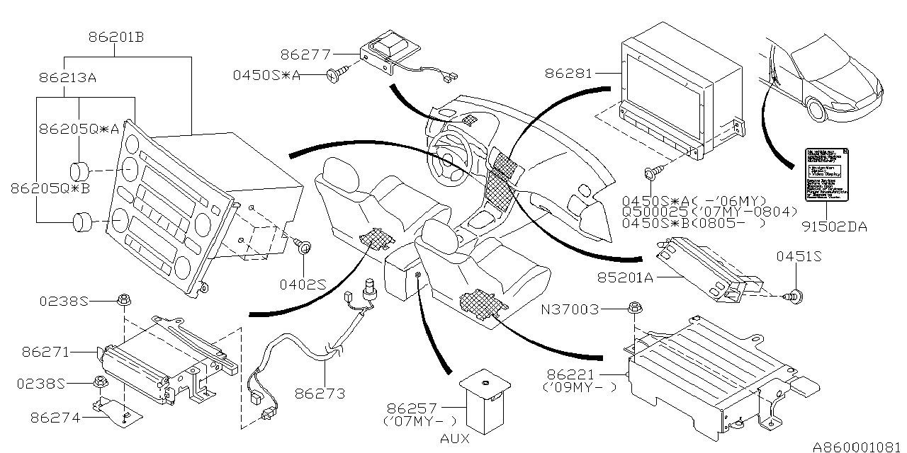 860_01 — AUDIO PARTS (RADIO) 1
